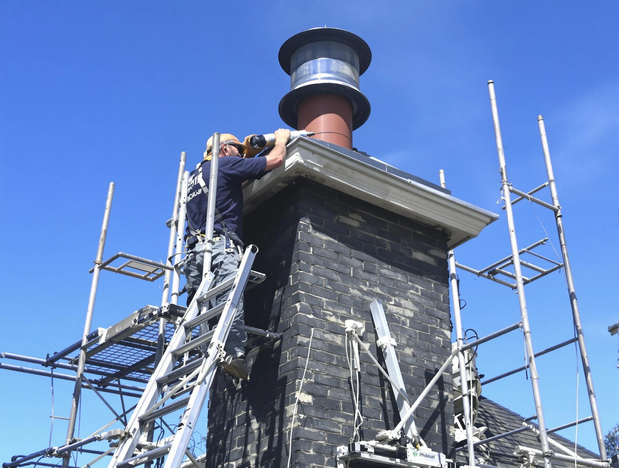 Sturdy chimney crown finished by Reading Chimney Sweep in Reading, MA