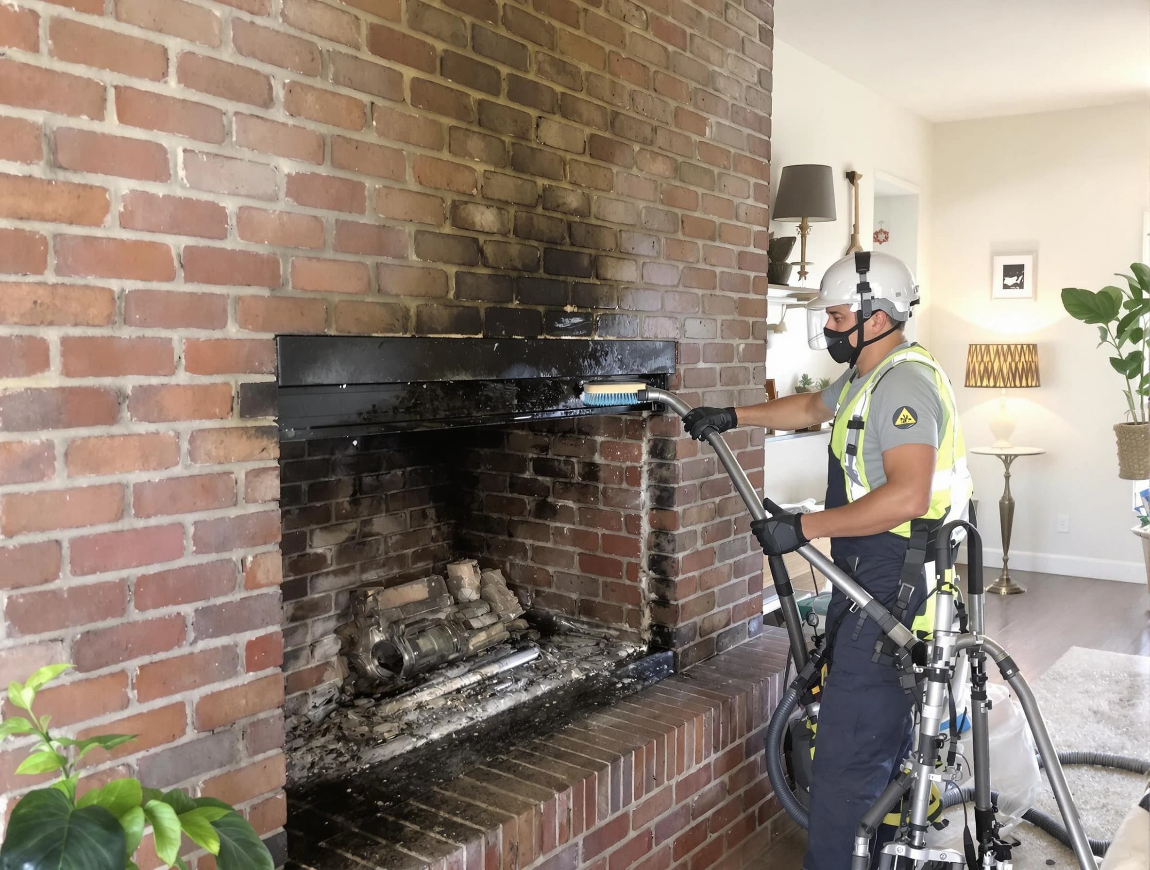 Reading Chimney Sweep providing fireplace cleaning services in Reading, MA