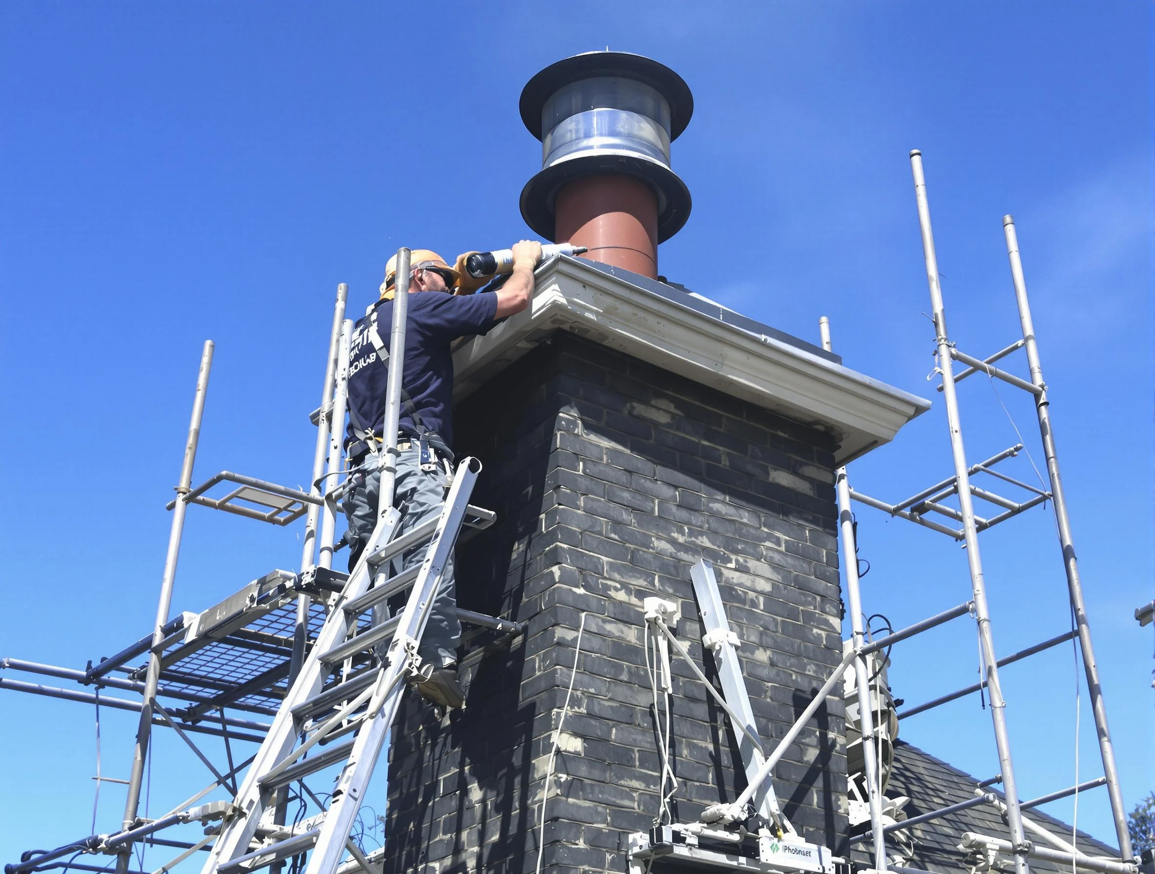 Sturdy chimney crown finished by Reading Chimney Sweep in Reading, MA