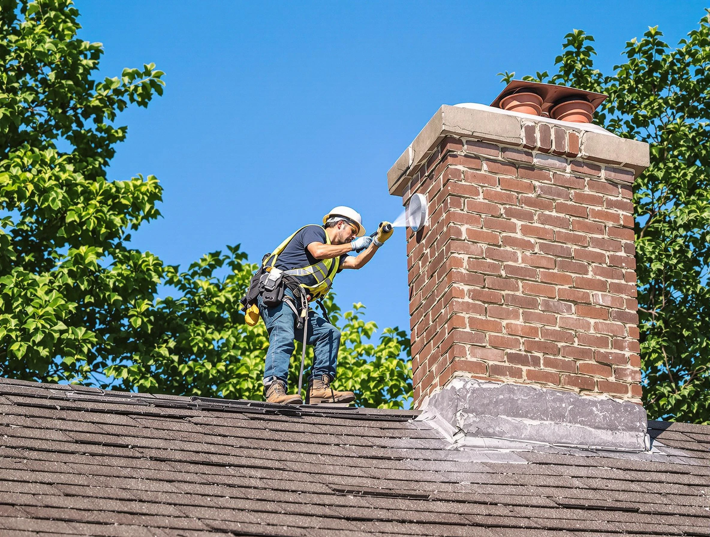Reading Chimney Sweep performing an inspection with advanced tools in Reading, MA