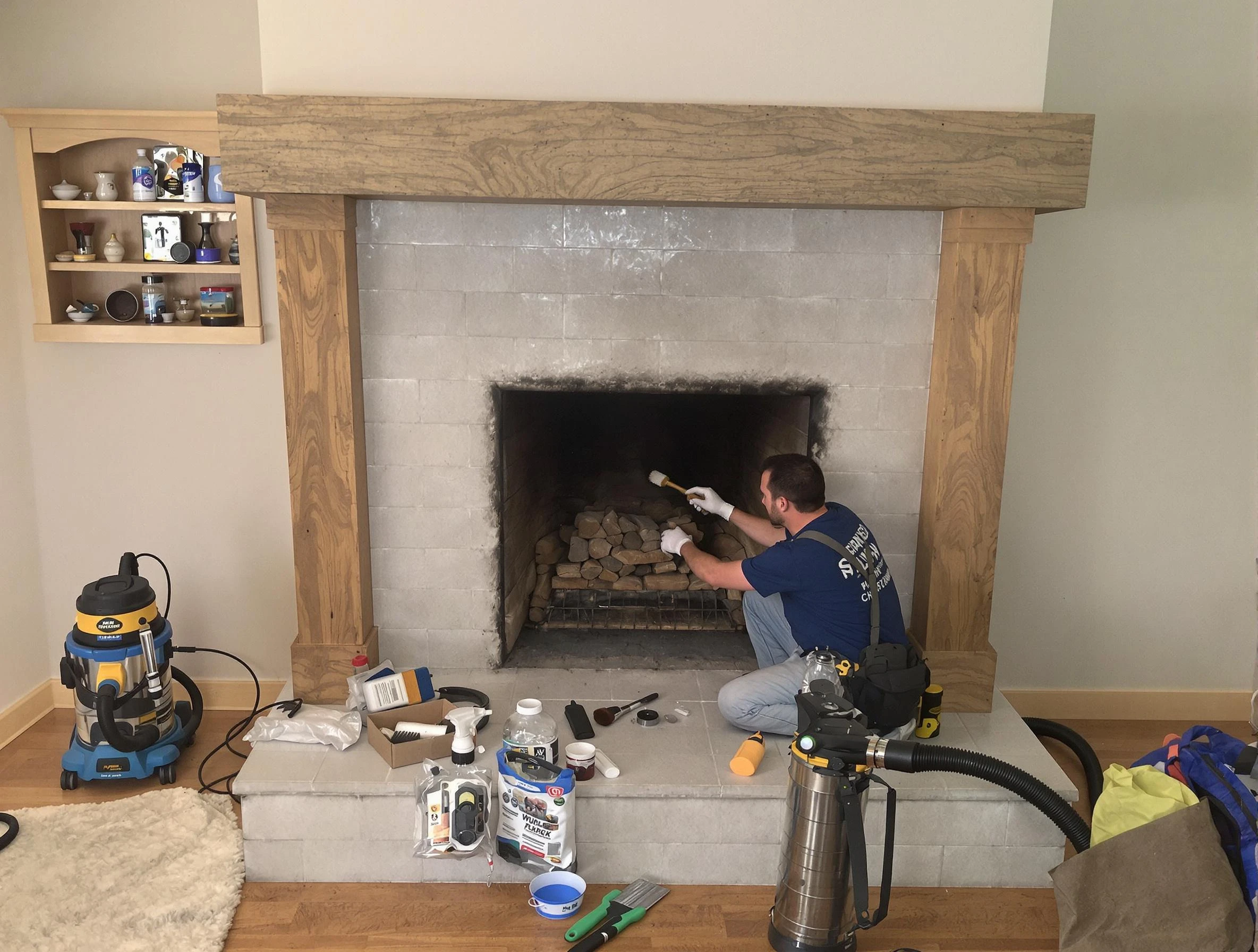 Detailed creosote removal process by Reading Chimney Sweep in Reading, MA